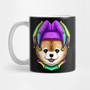 Cute Bear with Jester Hat for Mardi Gras Mug